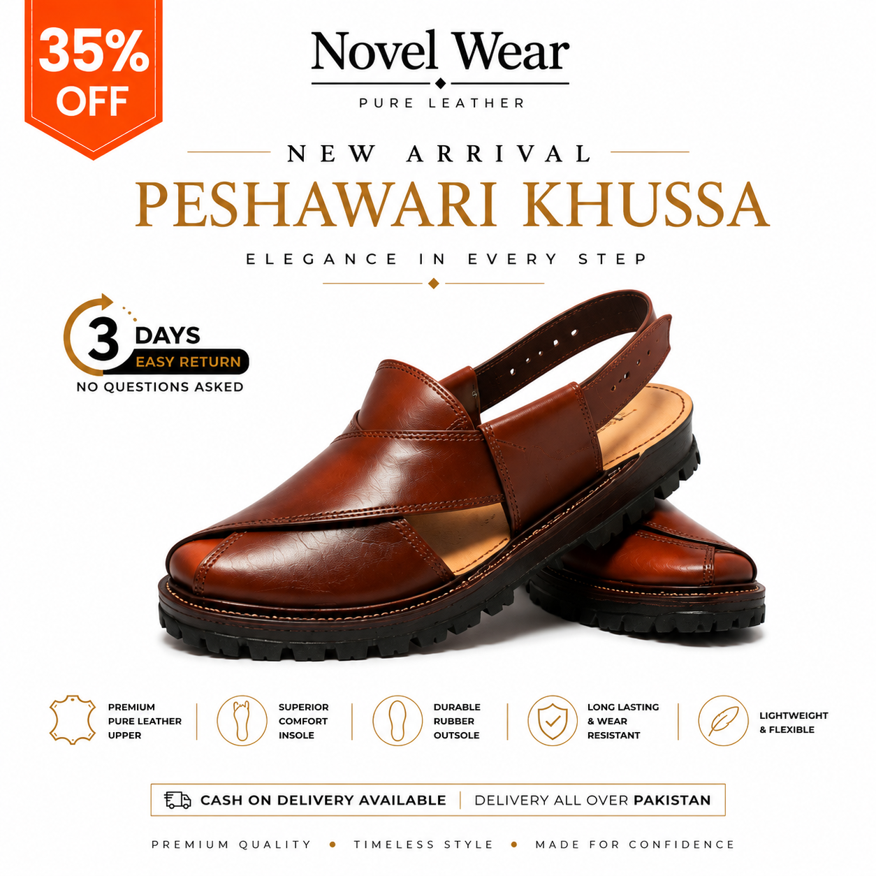 Pehawari Khussa -Kheri- Brown