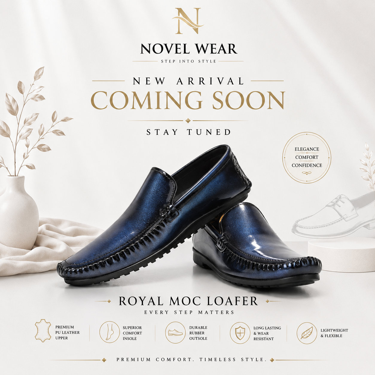 Royal Moc Loafer-Navy